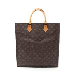 LOUIS VUITTON Brown Monogram Leather Tote Bag